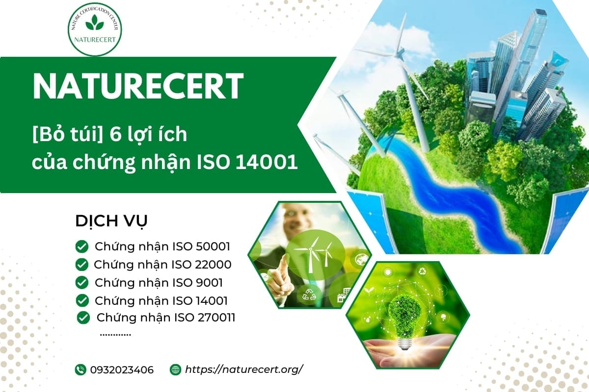 [Bỏ túi] 6 lợi ích của chứng nhận ISO 14001