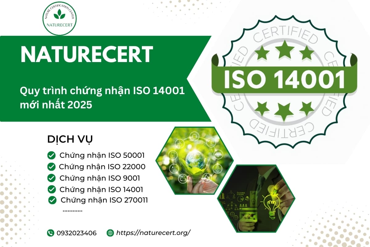 Quy trình chứng nhận ISO 14001 mới nhất 2025