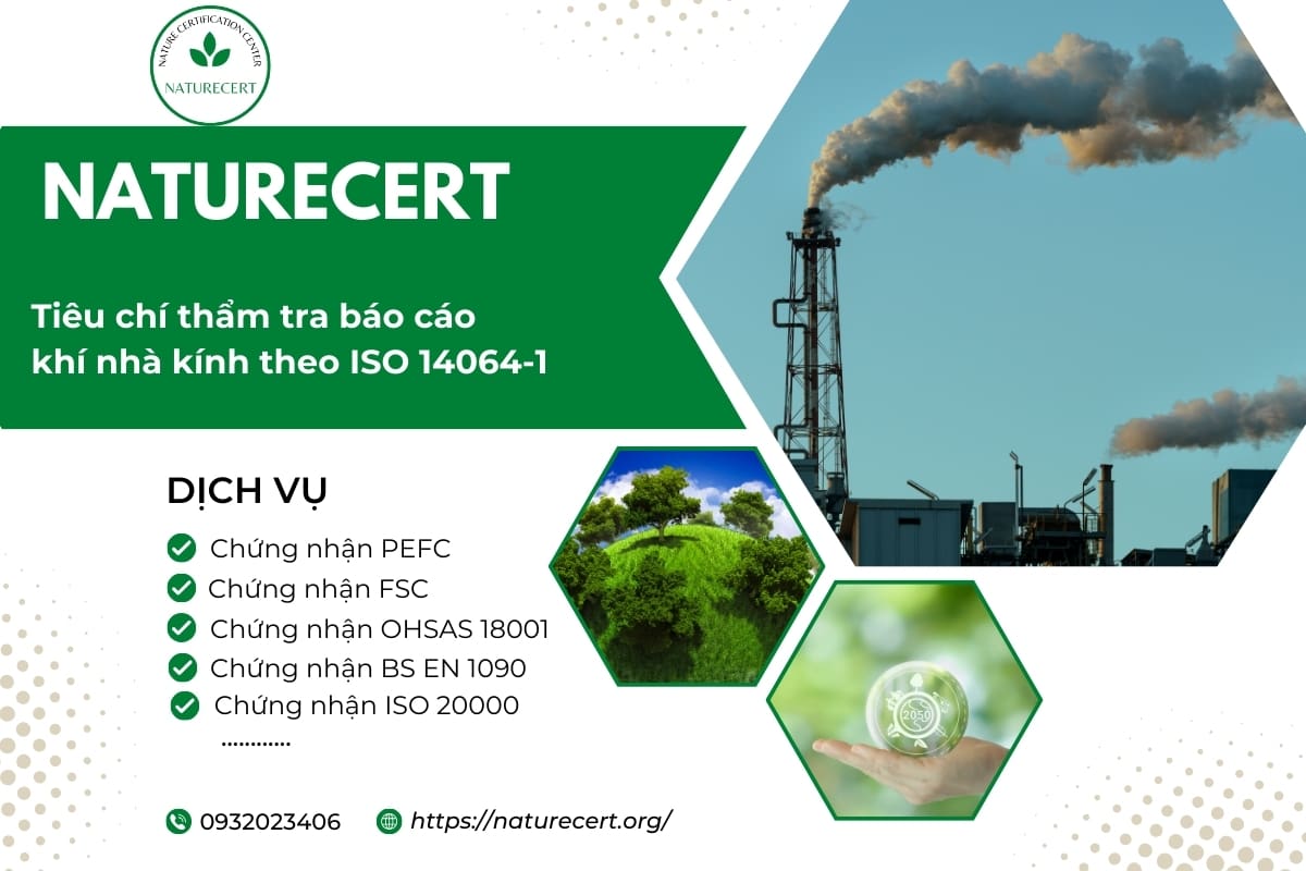 Tiêu chí thẩm tra báo cáo khí nhà kính ISO 14064-1