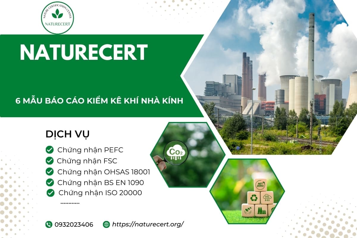 6 mẫu báo cáo kiểm kê khí nhà kính