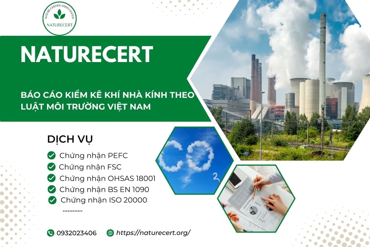 Báo cáo kiểm kê khí nhà kính theo luật môi trường Việt Nam