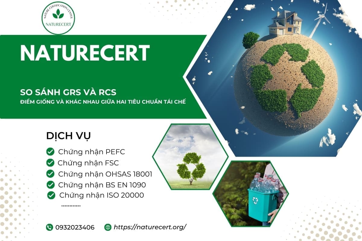 So sánh GRS và RCS: Điểm giống và khác nhau của 2 tiêu chuẩn tái chế