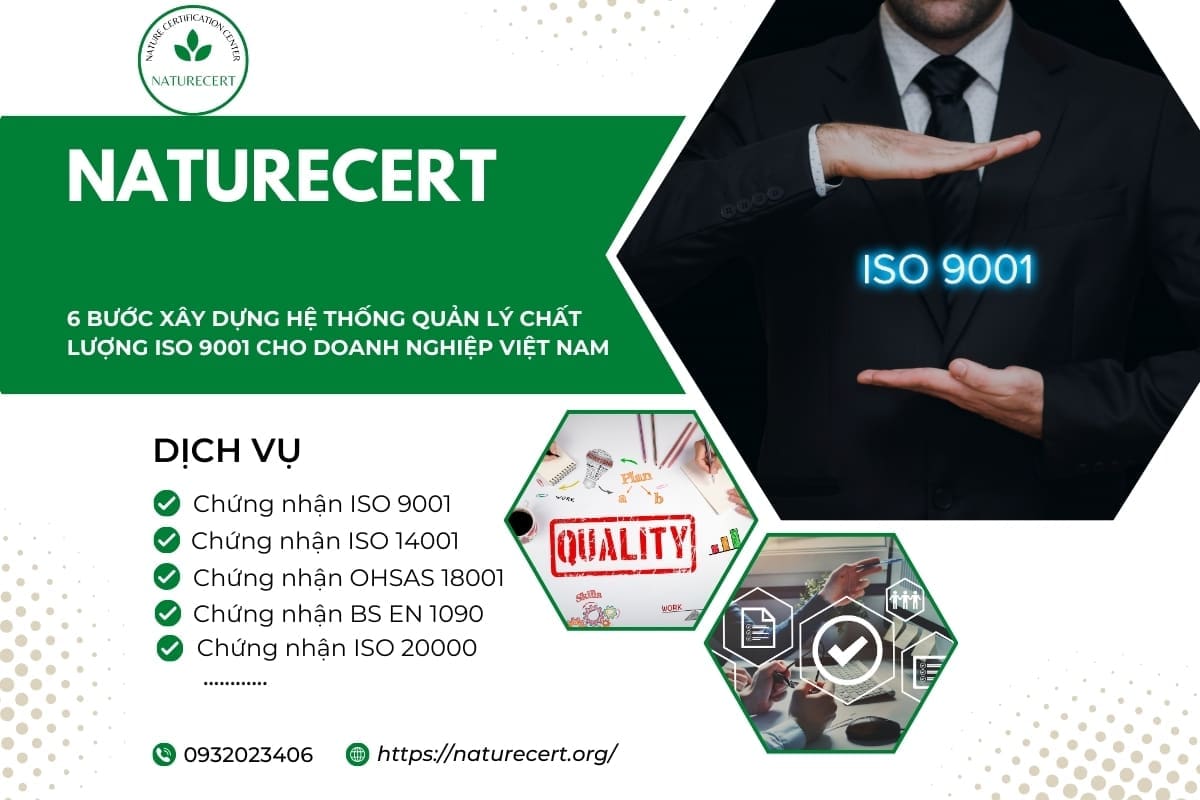 6 bước xây dựng hệ thống quản lý chất lượng ISO 9001 cho doanh nghiệp Việt Nam