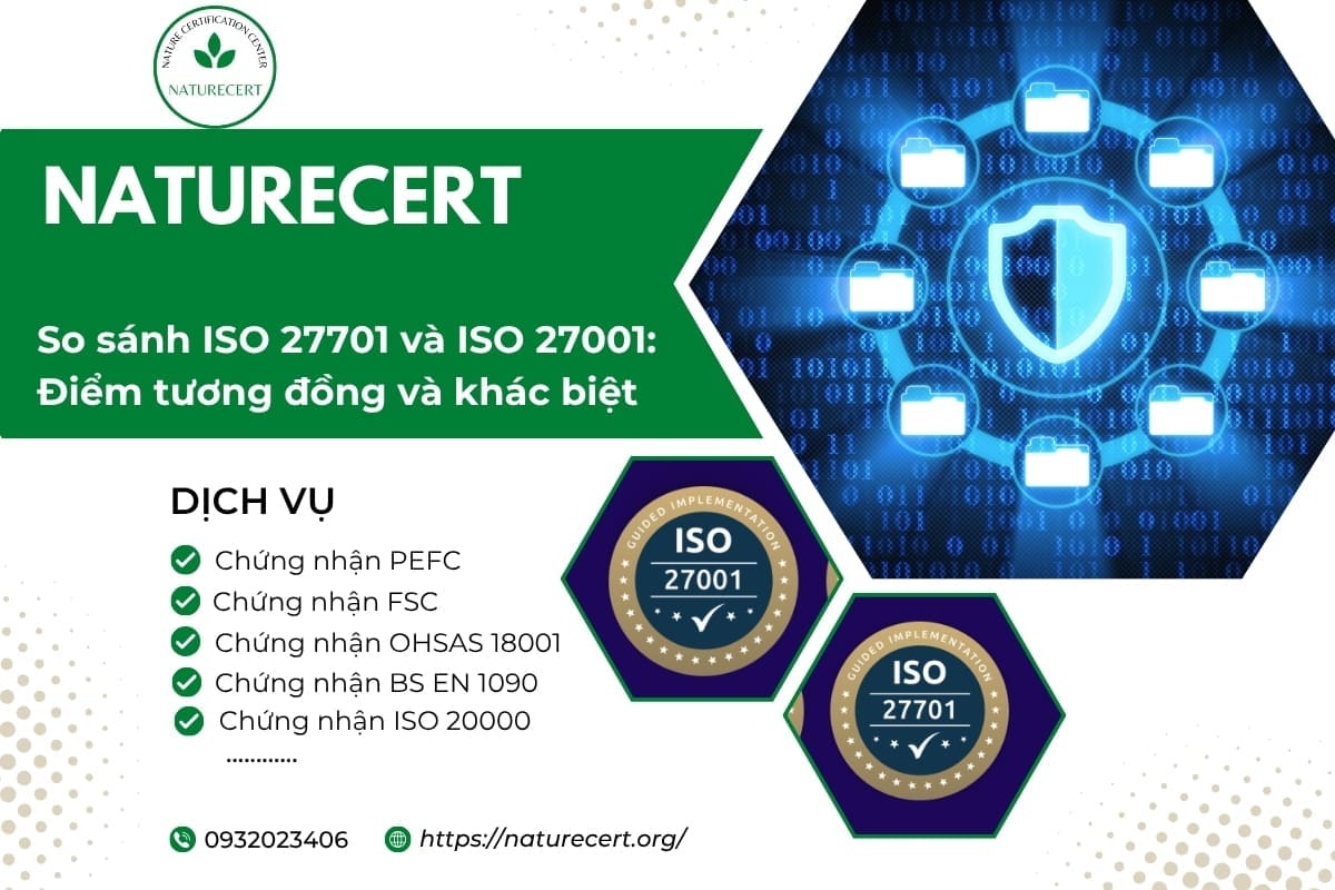 So sánh ISO 27701 và ISO 27001: Điểm tương đồng và khác biệt