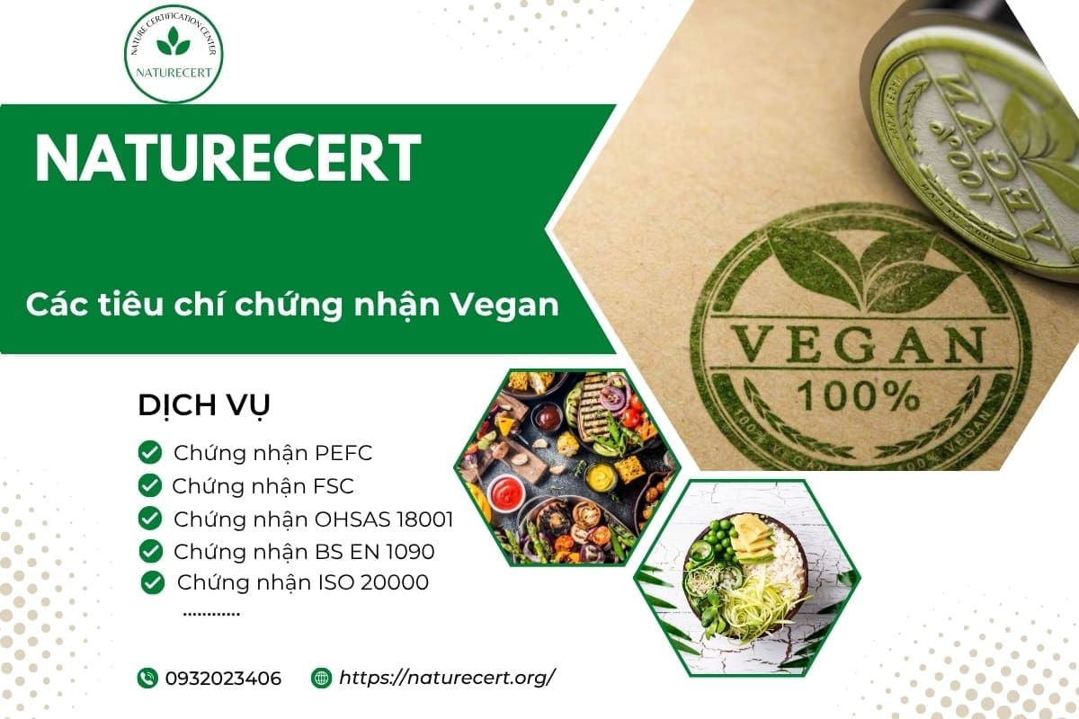 Các tiêu chí chứng nhận Vegan